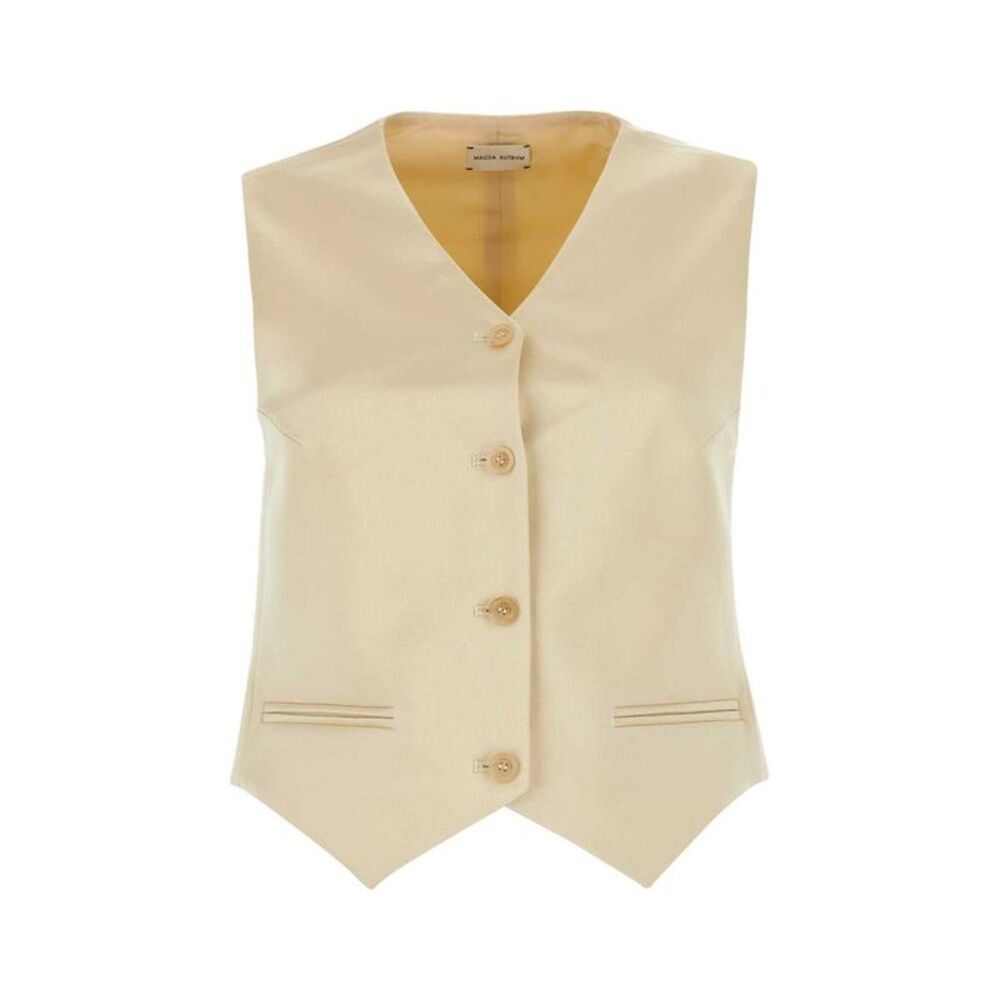 MAGDA BUTRYM Sleeveless Tailored Vest Women YELLOW Coats & Jackets